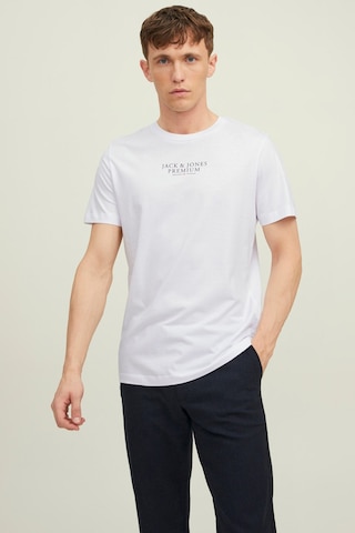 Jack & Jones Erkek Jprbluarchıe Baskı Detaylı T-Shirt 12217167 Be Açık Beyaz