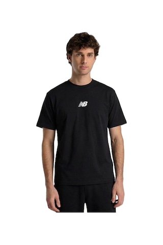 New Balance Nb Lifestyle Men Tshirt Erkek Antrasit T-shirt - Mnt1642