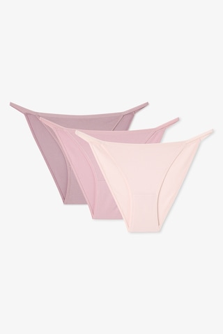 Penti Renkli Deep Clay 3'lü Pamuklu Strappy Slip Külot