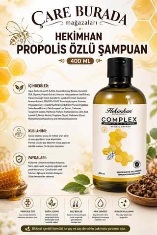 Complex Propolis Özlü Şampuan 400 Ml