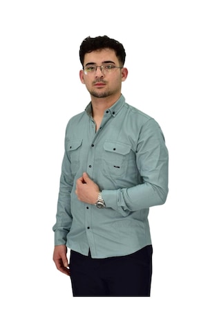 Erkek Spor Likralı Gömlek Bgl-st04343 Mint