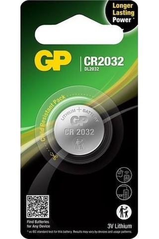 Gp Cr2032 3v Lityum Düğme Pil Tekli Paket