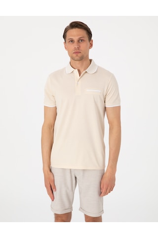 Pierre Cardin Erkek Bej Tişört 50307562-vr011 Bej