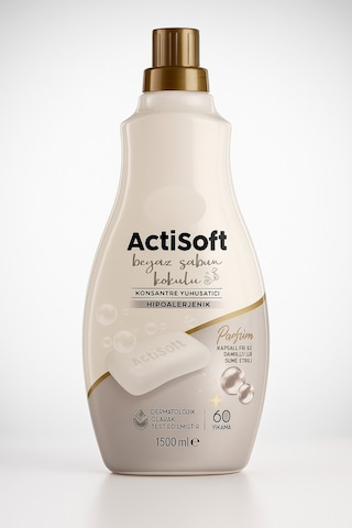 Beyaz Sabun Kokulu Hipoalerjenik Konsantre Yumuşatıcı 1500ml X 4 Adet 4'lü Set