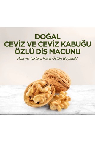 Mey İthalat Doğal Diş Macunu 90 Gr Ceviz & Ceviz Kabuğu Özlü Acı - Portakal