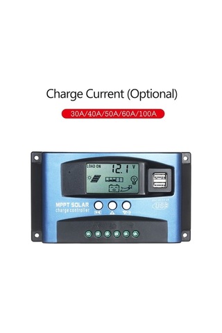 Maoyaya Güneş Enerjili Usb Tanıma Şarj Cihazı, Mppt Lcd Ekranlı, Çift Akıllı 5v/2a 12v/24v - Jw