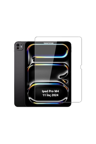Apple Uyumlu iPad, Pro 11 Inç M4 Çip 2024 Nano Kırılmaz Esnek Ekran Koruyucu Tam A2836 A2837 A3006