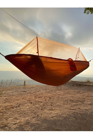 Camp And Map Cibinlikli Hamak 175 Kg Taşıma - Turuncu Turuncu
