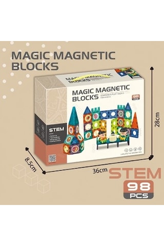 52 Parça Manyetik Blok Seti İle Eğlenceli Stem Oyunu