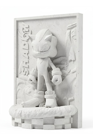 Sonic-shadow 15 Cm Taş Biblo Çocuk Boyama Etkinliği