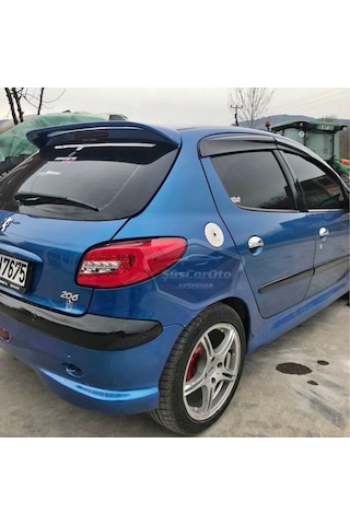 Peugeot 206 206+ 1998-2012 Uyumlu Mugen Cam Rüzgarlığı Seti Piano Black 4'lü İthal (00) (ŞüsCarOto Aksesuar)