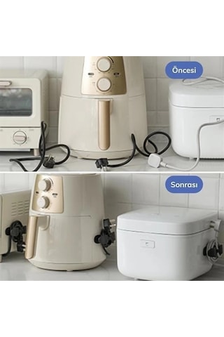 İpek Yıldızı 2li Kablo Tutucu Silikon Kordon Sarıcı Kablo Yönetici Klips