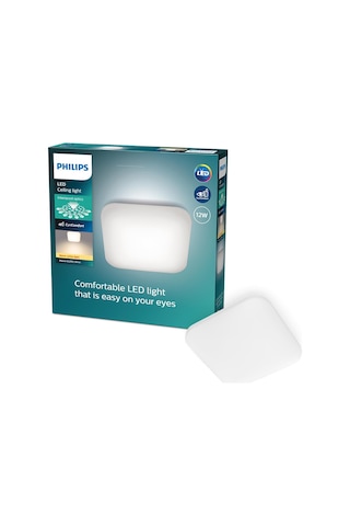Philips Mauve Kare Tavan Lambası 12W 2700K Sarı Işık