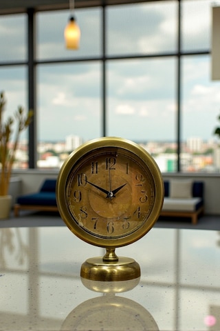 River World Masa Saati Eskitme Metal 25 Cm X 20 Cm Eskitme Retro Çok Renkli 34846085