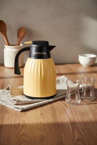 Bernardo Elantra Cam Termos 1 Litre Hardal Sarı