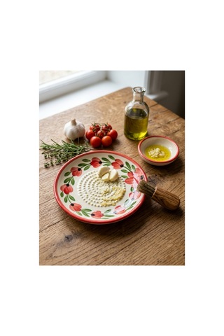 Bsg Design Seramik Sarımsak Ve Zencefil Rende Tabağı 13 Cm - El Yapımı Çini Rende - 945354630 Diğer