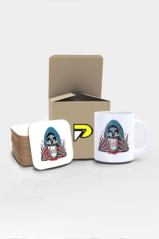 Coffee Tasarımlı Baskılı Kupa Bardak Seti Eğlenceli Özel Hediye Mug Çok Renkli