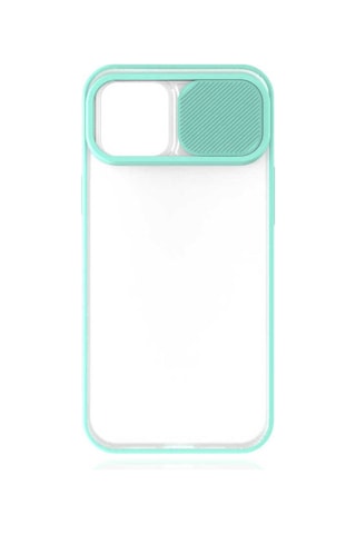 Apple iPhone Uyumlu 12 Pro Max Svl Lnsm i Kılıf turkuaz