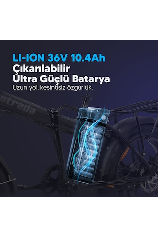 Strada E-bro 20 Jant Elektrikli Bisiklet Pembe