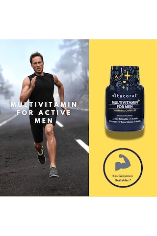 Multivitamin For Men 30 Bitkisel Kapsül