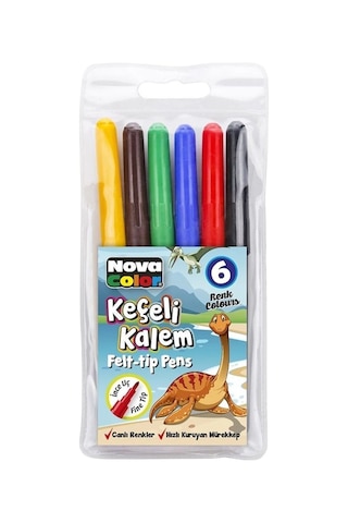 Nova Color 6'lı Keçeli Kalem Seti