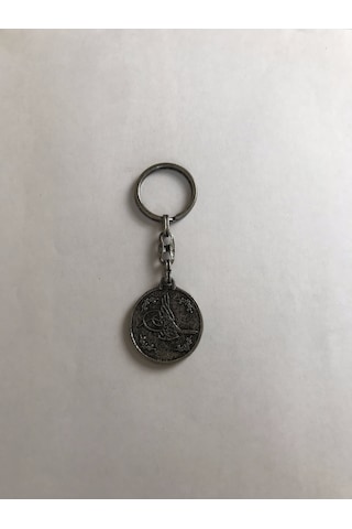 Bd Tekstil Osmanlı Tuğrası Ottoman Gümüş Renkli Anahtarlık