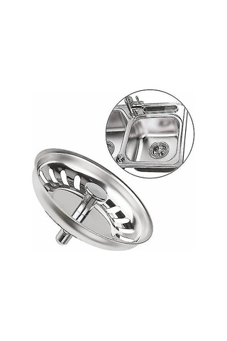 Klasik Süzgeç Tepsisi Çapı 78 Mm, 2'li Paslanmaz Çelik Mutfak Gider Filtresi Seti, Mutfak Ve Banyo İçin Evrensel Gider Filtresi