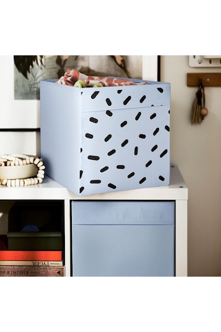 Ikea Dröna Katlanabilir Depolama Kutusu 33 X 38 X 33 Cm Beyaz - Siyah