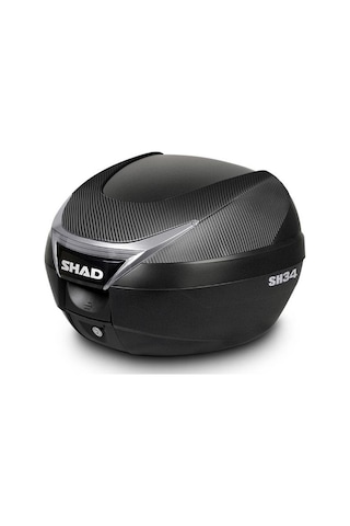 Shad Sh-34 Motosiklet Arka Çanta Siyah Carbon