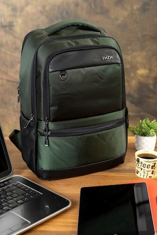 Dada 07 Körüklü 14-15,6 İnç Laptop Bölmeli Sırt Çantası Haki