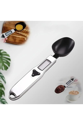 Wondernest Hassas Lichen Kaşık Dijital Terazi 500g/0.1g Yüksek Ölçek Gümüş