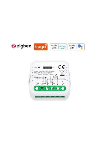 Tuya Mini Zigbee Kuru Kontak Röle Tuya, Smart Life, Home Assistant, Zigbee2mqtt Uyumlu