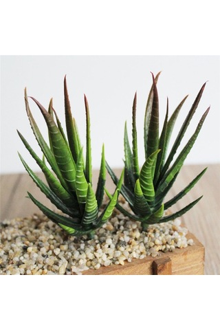 Sones Yapay Mini Aloe Plastik Bitkiler El Sanatları Çiçekçilik Peyzaj Bahçe Aile Ofis Dekorasyonu Akın Yeşil Sarı Uç