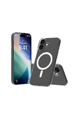 Buff Apple Uyumlu iPhone 17 Magsafe Air Fit Kılıf Şeffaf
