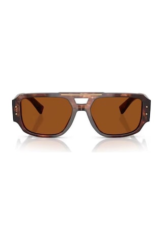 Dolce Gabbana Dg 4482 322273 57 Erkek Pilot Kırçıllı Kırmızı Kemik Güneş Gözlüğü Kahverengi