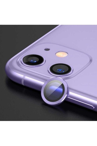 Apple Uyumlu iPhone 12 Mini Zore Cl-07 Kamera Lens Koruyucu Mor
