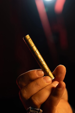 Caka Benzinli Pirinç Gemici Muhtar Çakmağı - Slim Gold Crackle