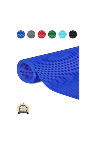 Hortumtech Bal Petek Paspas Kaydırmaz Pvc Islak Zemin Duş Havuz Su Tahliyesi 4 Mm - Mavi 120 X 160 Cm