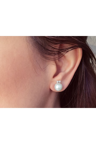 Sirius Pırlanta Taşlı Inci Küpe 0810E0011