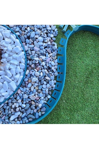 Garden Moda Çim Ayırıcı 2,5 M Yeşil Çim Sınırlayıcı Taş Toprak Ayıracı Çim Ayracı Çim Ayırıcı Bariyer