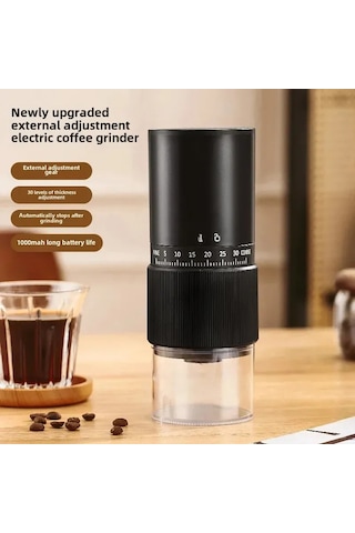 Reedark Ev İçi Taşınabilir Usb Şarjlı Fincan Kahve Defteri: İtalyan Usulü Manuel Değirmen, Fincan Kahve, Espresso İçin İnce Öğütme, Beyaz Geliştirilmiş Versiyon Diğer