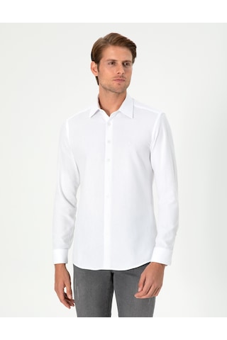 Pierre Cardin Erkek Beyaz Gömlek Desenli 50294732-vr013 Beyaz