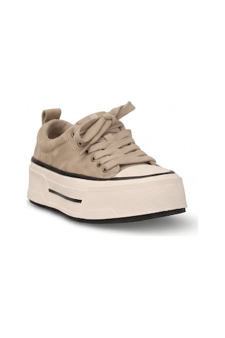 Ayakkabı Fuarı Elit Hml262-1109 Kadın Klasik Sneaker Bej