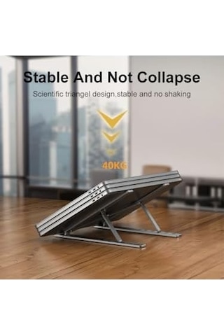 Daytona St-805 10-15.6'' Alüminyum Katlanabilir Laptop Dizüstü Bilgisayar Macbook Uyumlu Standı