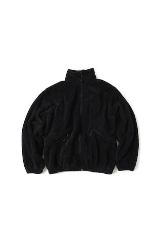 Kadın Oversize Peluş, Polar, Fermuarlı, Teddy Dik Yaka, Sıcak Tutucu Yumuşak Kışlık Ceket Siyah