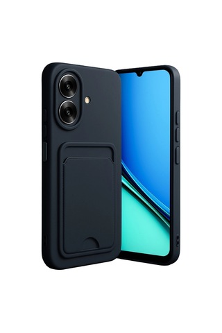 Realme Note 60 Kelvin Kartvizitli Silikon - Siyah Renkli