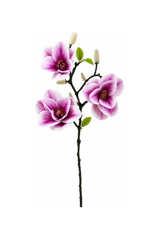Yapay Mor Manolya Dal 57 Cm Mor - beyaz