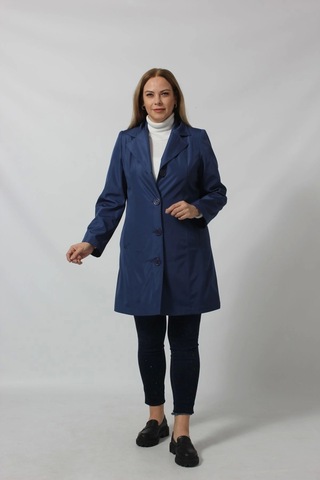 1670 Düğmeli Cep Detaylı Bondit Ceket Lacivert