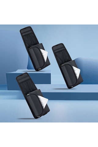 Araba Koltuğu Yan Saklama Asılı Çanta Doku Kutusu, Model: H320 Litchi Desen