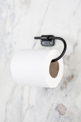 MultiStore Mini Serisi Siyah Açık Tuvalet Kağıtlığı Wc Kağıtlık Tutucu
